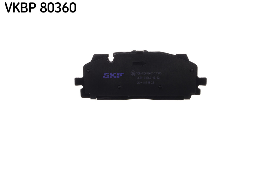 Комплект тормозных колодок, дисковый тормоз - VKBP 80360 SKF
